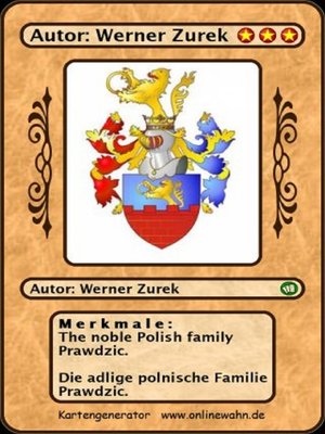 cover image of The noble Polish family Prawdzic. Die adlige polnische Familie Prawdzic.
